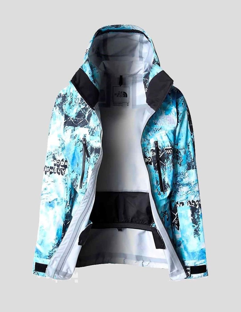 Caçadora THE NORTH FACE dragline print jacket norse blue cole navin never a face print